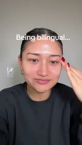 Fluency in both languages is a struggle 😭 being bilingual is a blessing and a struggle.