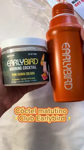 Nada mejor que mi cóctel matutino @Club EarlyBird 🤩🫶🏾 #earlybird #clubearlybird #coctel #coctelmatutino #mañana #dia #energia #bebidas #CapCut 
