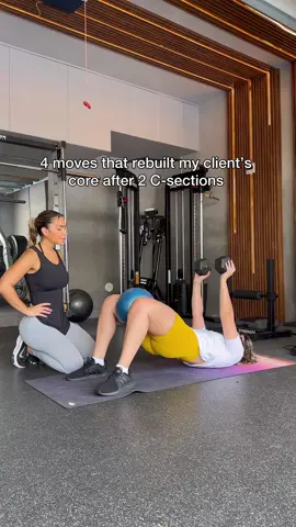 4 GAME CHANGING EXERCISES❤️‍🩹 Deep core + Pelvic Floor #postpartum #csection #newmom #coreworkout #absworkout #fitmom 
