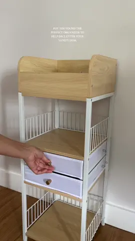 I don’t know about you guys but I can’t stand when my desk gets all cluttered up and it happens very often 😭This organizer is so versatile you can really use it for anything! It also comes with a small organizer/cubby to help sort your things.  Check it out in my showcase to get your own 🤎 #TTSHOP #tiktokshop #organization #vanity #sahm #creatorsearchinsights #makeup #makeuporganization 
