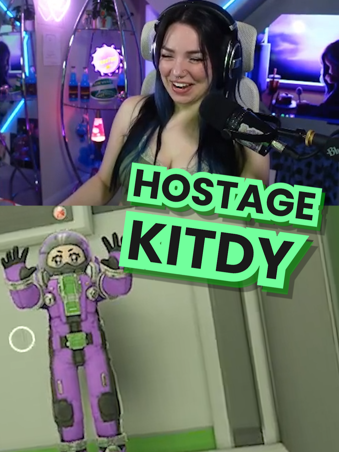 UR MY FAVORITE HOSTAGE @kitdyvt !!  🥰 @shadesofnate @alwaystraid @botsammie #lockdownprotocol #AmongUs #viralgame #gaming