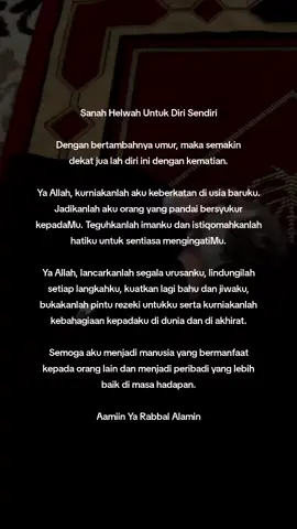 Alhamdulillah Selamat Ulang Tahun Kelahiran Buat Diriku🤍 #hbd 