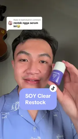 Replying to @badrzbydra akhirnya SOY Clear! Brightening & Dark Spot Serum restock juga! 💜🥰 #FinallyFoundYou #FinallySimple #belilokal #shopmaster #serum #cysteamine #brighteningserum #darkspotserum 