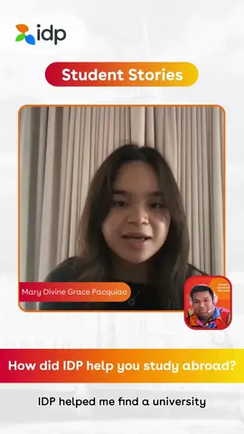 It’s #TestimonialTuesday 🎉 Mary Pacquiao has fulfilled her study in the UK dream with the help of IDP! Let us help you turn your dream into reality. IDP offers free services to help you all throughout your #studyabroad journey. Send us a message or book an appointment with an IDP Education Counselor today through the link in our bio. #IDP #studyintheuk