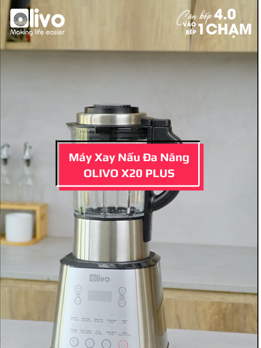 OLIVO X20 PLUS Máy Làm Sữa Hạt - Máy Xay Nấu Đa Năng Dung Tích 1,75L #olivo #vaobep1cham #maylamsuahat #olivox20