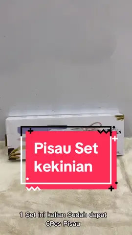 Reaaady juga yaa say Pisau Jerami🥳 Material: Stainless Steel 3CR13  Gaya: Eropa  Size gift box size :  • 8 inch western kitchen knife  • 8-inch kitchen knife  • 8-inch bread knife  • 3.5-inch fruit knife  • 1 multifunctional kitchen scissors  • 1 peeler #fyppp #fypdong #fyp#pisau #pisaudapur #pisauset 