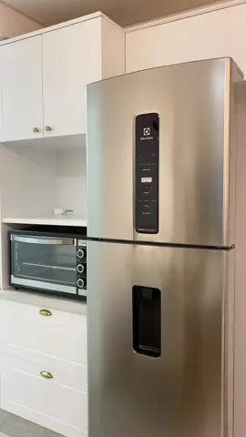 desembalando nossa geladeira 🥳 modelo IW45S electrolux - 409 litros #geladeira #cozinha #cozinhaamericana #henn #electrolux 