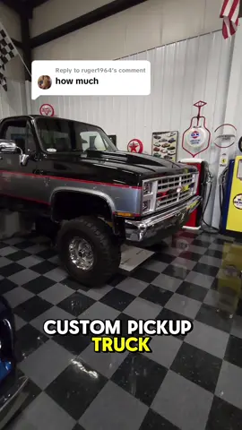 Replying to @ruger1964 Selling with no reserve at Barrett-Jackson October 11-13. This super looking 1984 Chevrolet K10 4x4 square body pickup has been tastefully restored with many custom features. It's powered by a modern LM7 V8 and 4L60E automatic transmission. The frame off restoration was done over a one year timeframe by Daniel Turcotte of Johnston, RI and completed in early 2020. Since completion it's been admired and driven roughly 500 miles on special occasions. The original body was stripped to bare metal and a custom cowl hood was added for a more aggressive appearance. The straight body was refinished in its original color combination of Black and Silver. The colors are separated with dual red pinstripes. The show quality paint was recently detailed to a glossy finish. Silverado badging was added to the front fenders. It has a new front windshield and C.R. Laurence sliding rear window. Everything on the exterior has been restored or replaced. It rolls on the original restored 15” silver finished wheels that are wrapped in Dick Cepex Fun Country 33x12.50x15 tires. The interior was restored in the original color of black. Some interior features include a tilt steering column, 15.5” Billet Specialties Tec 5 contrast cut steering wheel, black aluminum shift handle, Kenwood stereo with remote and custom floor mats. The bed was rhino lined for durability and the floor is covered with a rubber mat. The heart of this K10 is a LM7 5.3L Vortec 5300 engine that runs excellent. The engine was outfitted with a custom black intake, 102mm throttle body, ICT billet bracket and polished air intake tube. The engine breathes through stainless headers and dual exhaust system with Magnaflow mufflers. The engine is coupled to a 4L60E automatic transmission with separate cooler. The undercarriage was also refinished in satin black and is nicely detailed throughout. It's equipped with power steering, Warn hub locks for the 4-wheel drive, 4” Rough Country lift kit, power brakes with front discs and a tow hitch. This truck is selling with NO RESERVE at the upcoming Barrett-Jackson auction in Scottsdale, Arizona October 10-13th. #Chevy #Chevrolet #k10 #truck #chevytruck 