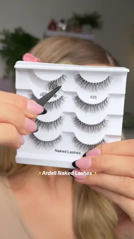 The most gorgeous natural looking lashes 😍 I love how lightweight these are! If you hate the feeling of lashes you will love these. I honestly forget l'm even wearing them 😅 Using the @ArdellBeauty naked lashes multipack 420 #makeup #makeuptok #affordablemakeup #drugstoremakeup #falselashes #lashes #ardelllashes 