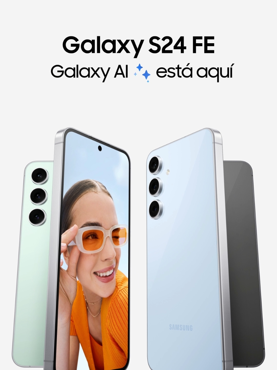 Sumerge tu mundo en la tecnología Galaxy AI con el nuevo #GalaxyS24FE ✨🤩   ¡Adquiere el tuyo ahora y prepárate para sorprendertel! #Samung #GalaxyAI 