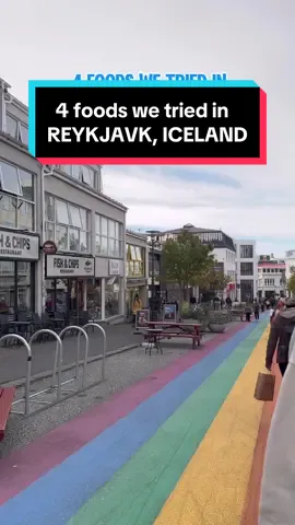 4 budget friendly foods we tried in Reykjavík, Iceland 🇮🇸 1. Braud & Co cinnamon buns 😍 2. Bæjarins Beztu Pylsur lamb hot dog (order 'one with everything') 🌭  3. Icelandic lamb soup (Kjotsupa) 4. Fermented shark 🦈🤢 #icelandtravel #reykjavik #budgetfriendly #icelandfood 