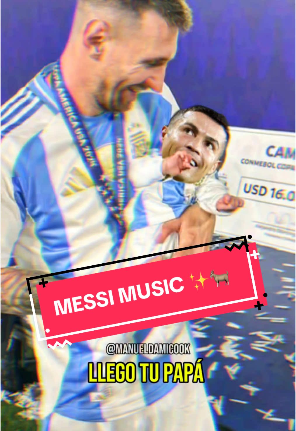 MESSI MUSIC 🐐✨ 🎶 Tremendo trend de @La Joaqui interpretado por el GOAT 🐐 #messi #futbol #humor #music