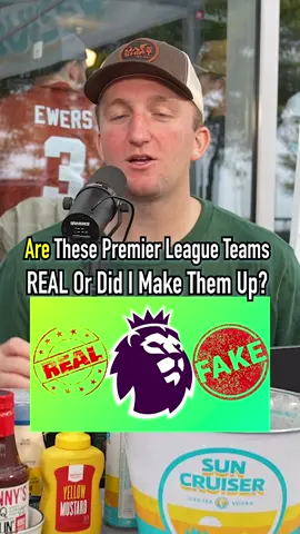 REAL OR FAKE Premier League Teams!? #fyp #PremierLeague #Soccer #futbol #football 