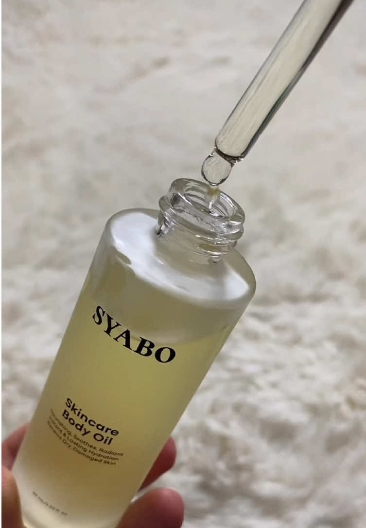 This body oil smells very subtly of roses & I love it 🌹 its very hydrating & absorbs nicely leaving skin glowing #syabo #syabobeauty #bodyoil #bodyoils #bodyoilsforskin #bodyoilsforwomen #giftideasforher #treasurefinds #falldealsforyou #tiktokshopholidayhaul #tiktokshopblackfriday #tiktokshopcybermonday 