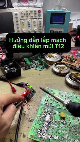 Hướng dẫn lắp mũi T12 vào mạch điều khiển nhiệt độ #LearnOnTikTok #DIY #t12 #electronics #tx2 #muihan #toanthodien 