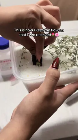 How I preserved flower using silica gel 🥰#silicagel #preservingflowers #preservedflowers  
