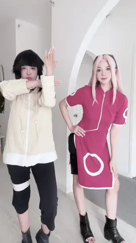 I luv this trend sm😆🫶🏻🌸 #sakura #sakuraharuno #sakuracosplay #サクラ #hinata #hinatacosplay #hinatahyuga #naruto #dance #tiktok #trending 