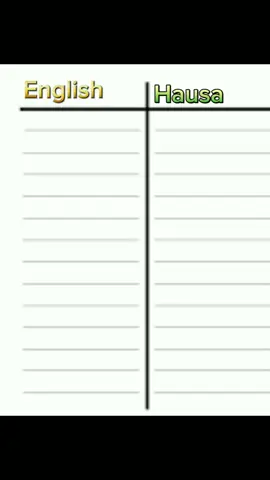 English to hausa  #howtospeakenglish #howtolearnenglish #englishclass #englishhausa #hausaenglish 