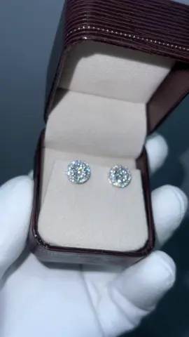 Hot🔥 10.5mm. Earring 9k White Gold Custom Fully Iced Out [ Natural Diamond DEF VVS-VS ] 😤🆙✅‼️💯❤️‍🔥🔥🥶💎❄️💦✨ #icebox168 #icedout #icedoutjewelry #icedoutearrings #earrings #earringdiamond #whitegold #vvsdiamonds #customize 