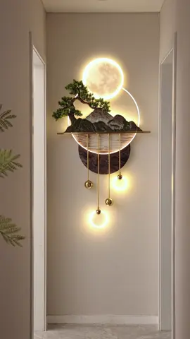This lighting is so beautiful.#decoration #homedecor #decorativepainting #3d #moon 