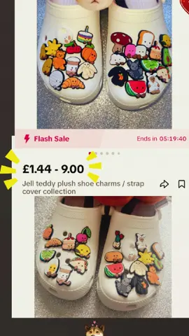 #fyp #foryoupage #jibbitz #SmallBusiness #shoecharms #charms #plush #peach #lemon #birthdaycake #lime #sandwich #jellycat #jellycatcollection #jellycatinspired #clogs #teddy