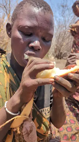 This,,‼️Root's food🤤 So delicious 😋 hadzabe tribe girls eating together Wonderful Culture.