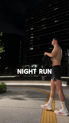 この時期のナイトランは最高〜！🏃‍♂️ #ランニング #フィットネス #モチベーション #Running #easyrun #midnightrun 