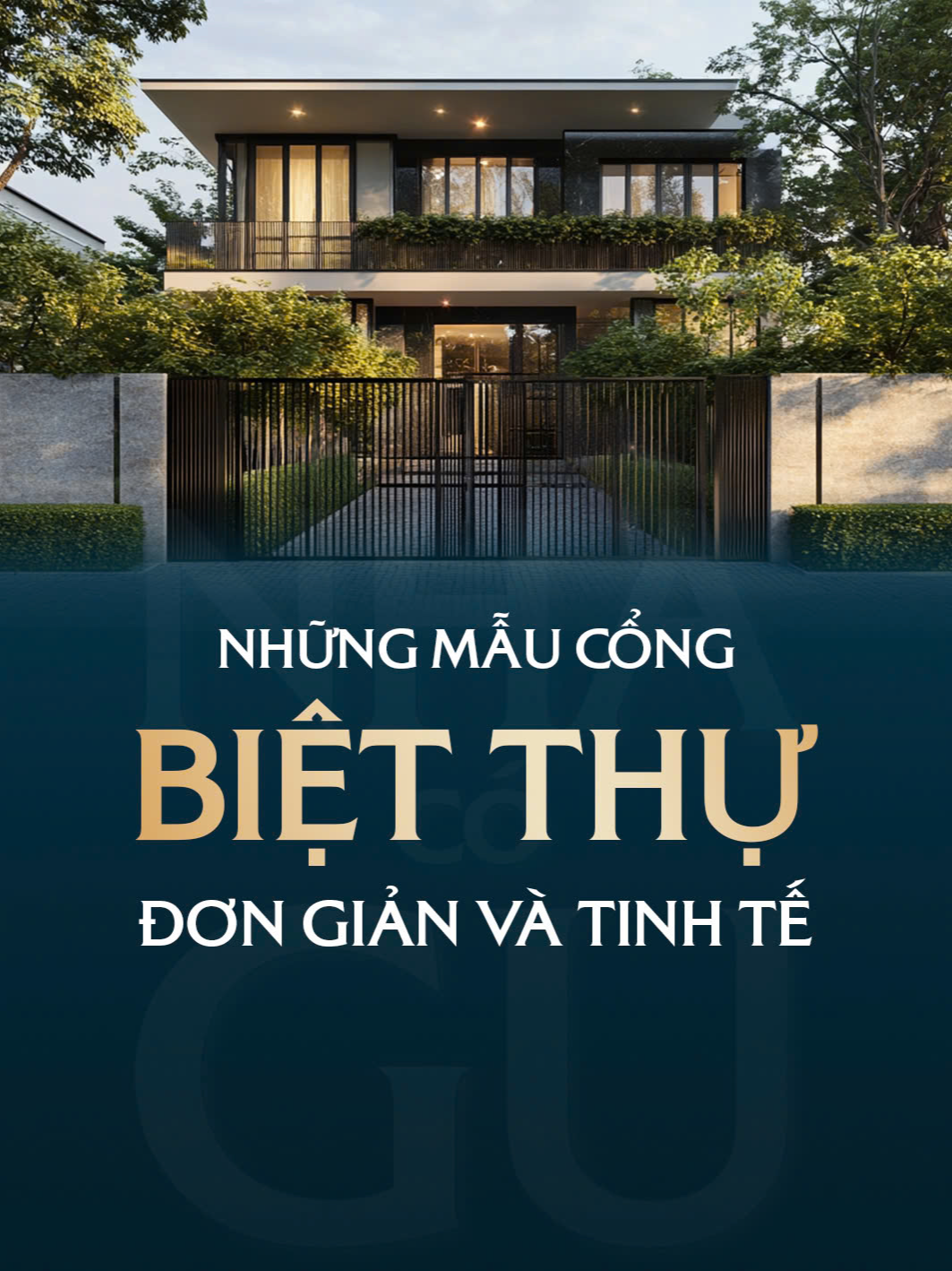 Mẫu cổng biệt thự tôn vinh vẻ đẹp tinh tế #congbietthu #bietthu #maucongdep #nhadep