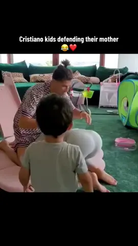 Cristiano Ronaldo kids defending their mother Georgina 😂❤️ #cristianoronaldo #ronaldo #georginarodriguez #cristiano #cr7 #foryoupage #georginagio #Love #cristianojr #goviral #ronaldofans #fyp #cristianoronaldojunior #ronaldojr Georgina Rodriquez playing with Cristiano Ronaldo Junior 