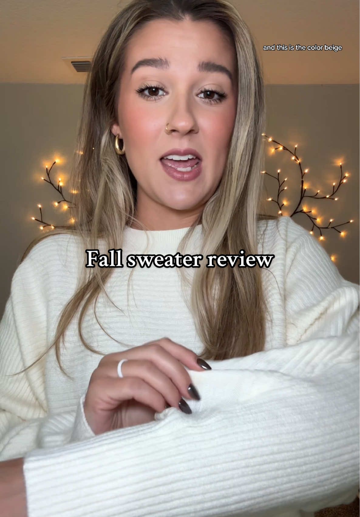 This sweater will be worn all fall and winter 😍 #falldealsforyou #fallfashiontrends #tiktokshopcybermonday #tiktokshopblackfriday #fallsweaters 
