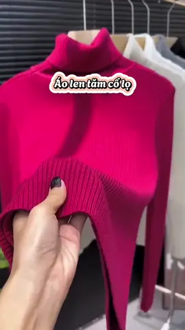Áo len tăm cổ cao#xuhuongtiktok #aolentam #aogiunhiet#phoidoxinh #outfit 