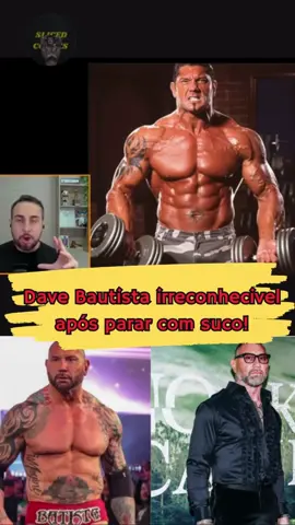 O antes e depois de Dave Bautista! #davebautista #emagrecimento #suco #bodybuilder #GymTok
