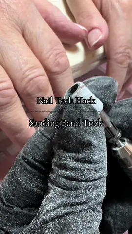 Nail hack 101! If you use sanding bands, save this for the furture! 🤩