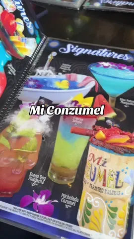 Had to come for the drinks🍹#mexicanfood #miconzumel #fyp @Gallo 🐓 