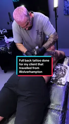 Full back tattoo done for my client that travelled from Wolverhampton #backtattoo #tattoo #fyp #tattoosformen #tigertattoo #tattooartist #wolverhampton #tattooideas #tattoolover 