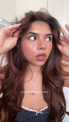 hiiii!! Heres a run down of my current makeup routine <3 hope u luv it xx 🎀🫧☕️✨🫶🏻 #grwm #baristagirl #MakeupRoutine 