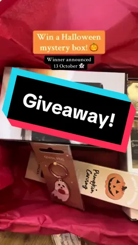 Wiiiiiin a halloween mystery box! Like & comment and dont forget to tag your spookiest friends & give us a follow! 🎃🧡 #giveaway #win #smallbusinesstiktok #witchyshop #fyp #spookyseason 