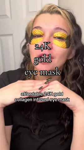 I love that these are actually affordable make sure youre using your coupons! #24kgoldeyemasks #eyemaskskincare #skincare #falldealsforyou #tiktokshopblackfriday 