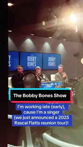 Good to be back with the boys and my man @Mrbobbybones talkin all things @Rascal Flatts 😎 @Bobby Bones Show  #rascalflatts #lifeisahighway #radio 