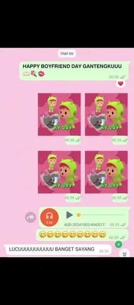 SKSKSKS 😋😋💐💗@angga raja jawa #boyfriendday #fyp #trend #xyzbca #stikerpocoyo 