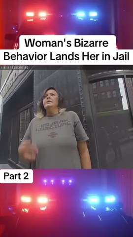 Woman's Bizarre Behavior Lands Her in Jail #cops #police #copsusa🚔🇺🇸 #policeofficer #foryou 