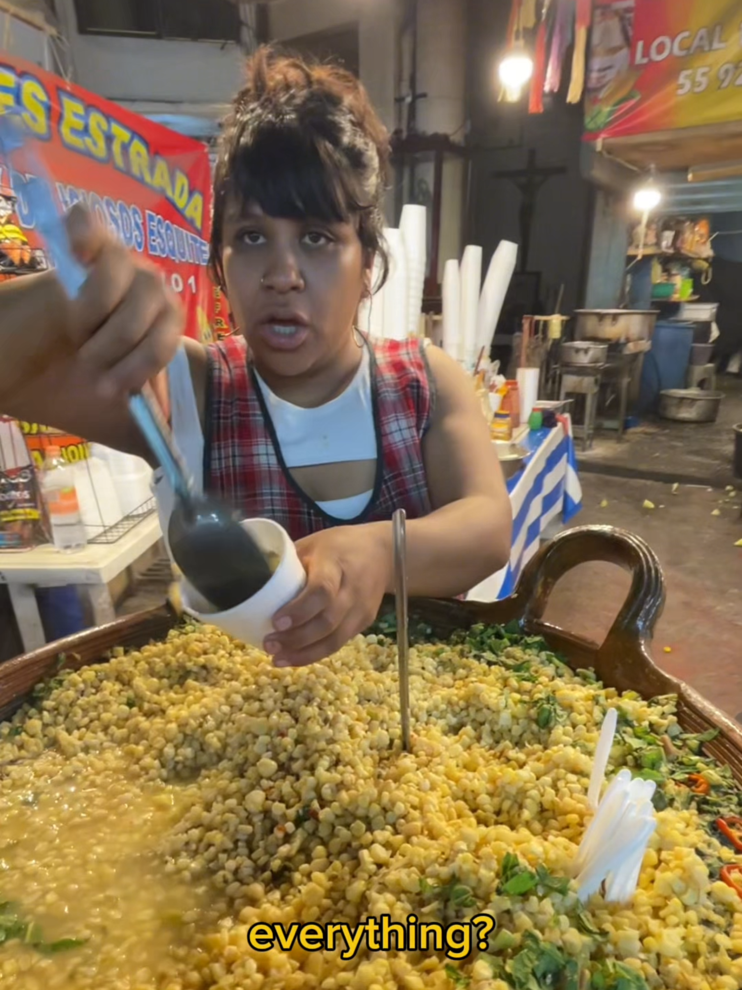 $2 elote cup in Mexico 🇲🇽 #mexico #streetfood #usa #food #cdmx #elote