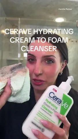 the way this removed a full face of makeup without drying out my skin or irritating it!!  The Hydrating Cream to Foam cleanser from @CeraVe is amazing for a deep clean that does not dehydrate!  ✨ removes dirt + makeup without stripping natural moisture ✨ cream to foam texture ✨ great price for a lot of product #ceravepartner #Clearituplikeaderm #CIULAD #ceraveskincare #ceravecleanser #ceravehydratingcleanser #creamtofoamcleanser #ceravehydratingcreamtofoam #makeupremoval #skincare #skincareroutine #affordableskincare #cleanserrecommendation #affordablecleanser 