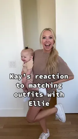 I think Ellie found a new favorite game at the end! 🥹😂 backstory ::: When Kay was pregnant, I surprised her with a tiny pair of shoes. It was Ellie’s first pair of shoes and I got them because I wanted her and Kay to match! Kay was so happy when she got them, and even cried because of how cute they were. Flash forward to now, and Kay just found them again after the move to our new house! They were in a container in the closet, and we are so lucky that she found them, because they are almost too small for Ellie. She put them on, and got Ellie and her into a matching outfit and came to show me. It was so cute seeing them match each other. Ellie seemed pretty happy too about it! We went to the mirror to show Ellie what she looked like, and she was so smiley! Kay then started playing a game of peekaboo and Ellie started laughing so much! I think this was her first time playing like this, and she was loving it 😂 so we will have to play that mirror peekaboo game more often! #kayandtayofficial #couples #relationships #pregnant #postpartum 