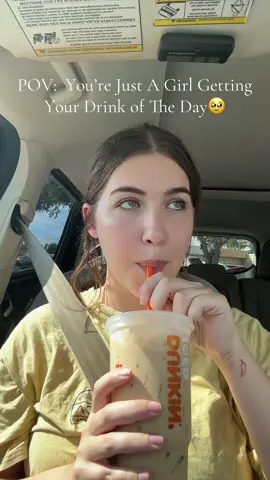 Starbucks girlie through and through..but let me tell you about a Dunkalatte #imalsojustagirl #dunkalatte #drinkoftheday #icedcoffee #sahmsoftiktok #sahmomsbelike #sahm #csectionmom #firsttimemom #newmom #twomonthsold #dunkinorder 