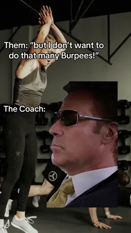 Your coaches and fitness instructors will never NOT make you do more burpees 😈 #gymhumor #Fitness #workout #burpees #groupfitness #alchemy #alchemy365 #MemeCut #Meme