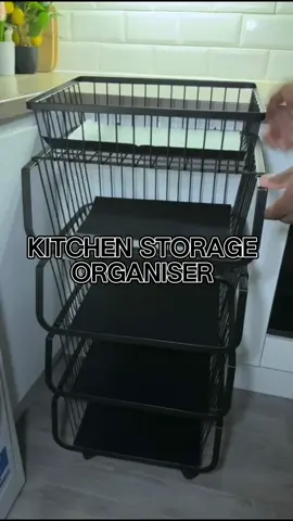 Maximize your kitchen space with this durable 5-tier rack! Perfect for organizing your essentials, it’s sturdy, spacious, and sleek. Declutter in style and keep everything within reach. Click the yellow basket and get yours today!  #KitchenUpgrade #OrganizeInStyle #SpaceSaver #shopnow #kitchenstorage #KitchenHacks #unboxing 