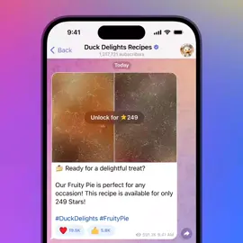 Paga i contenuti nei canali Telegram con le stelle!  Gli iscritti ai canali possono usare le Stelle di Telegram per sbloccare foto e video esclusivi, supportando direttamente i loro creatori di contenuti preferiti. Sbloccando un post ottieni accesso illimitato al suo contenuto, anche se il post viene eliminato o se annulli l’iscrizione al canale. #insidetelegram #telegramtips #tipstelegram #telegram #telegramstar #telegramstars #telegramchannel 