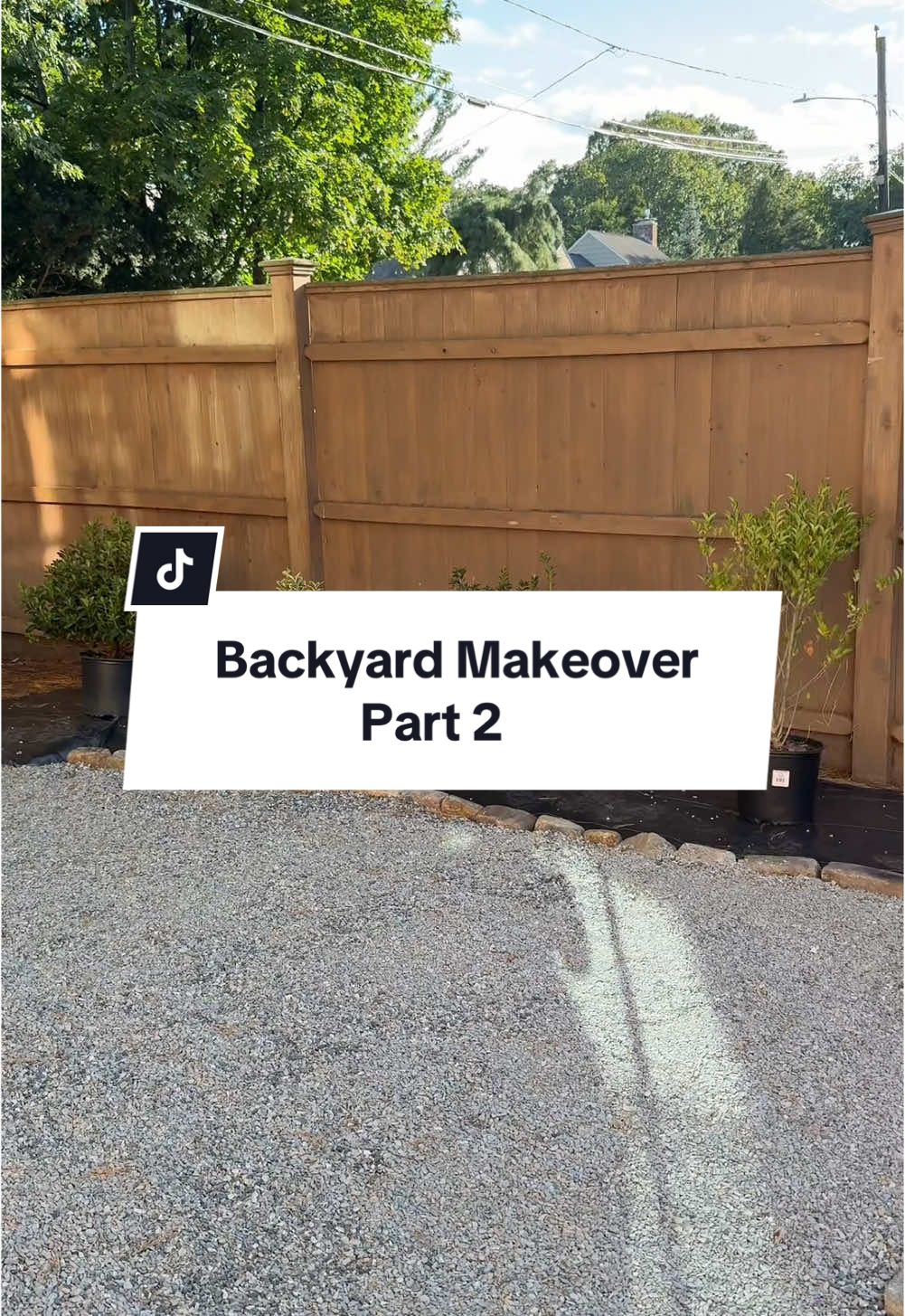 Part 2, and this backyard area is already looking sooo much better!  #backyardmakeover #backyardtransformation #diyproject #patiomakeover #diypatio 