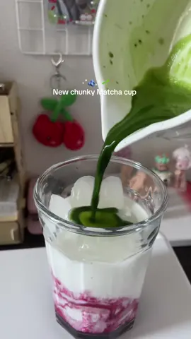 Blueberry matcha ⋆˚🫐🌱 #matchalover ##crateandbarrel#aestheticdrinks 